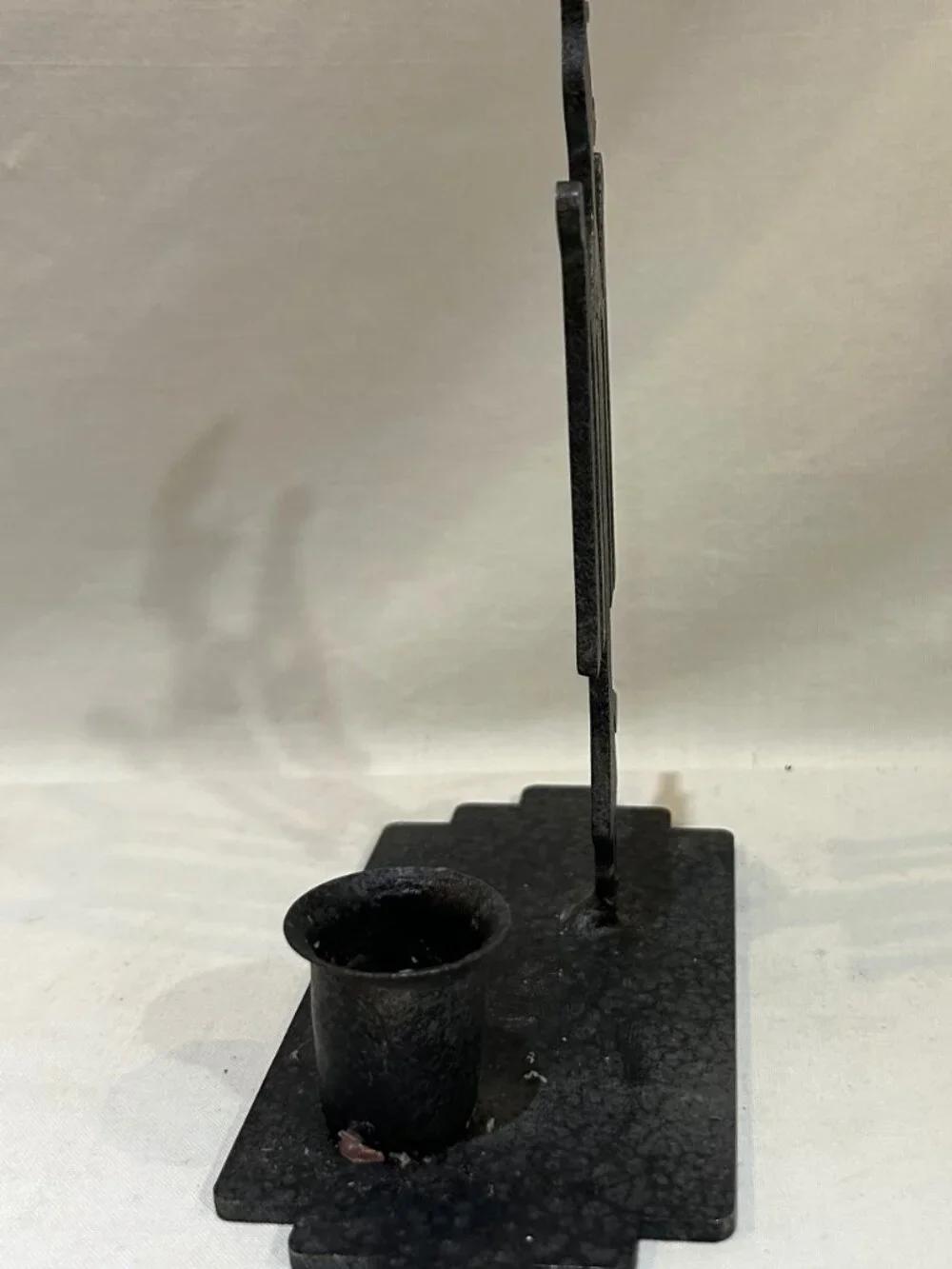 Quiet Bear Art Steel Metal Candle Holder Birdman Tribal Figurine by Ken Webb
